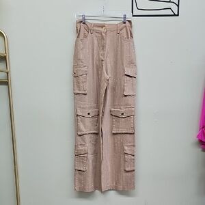 New Small Carlotta Brown Cargo Women Jeans